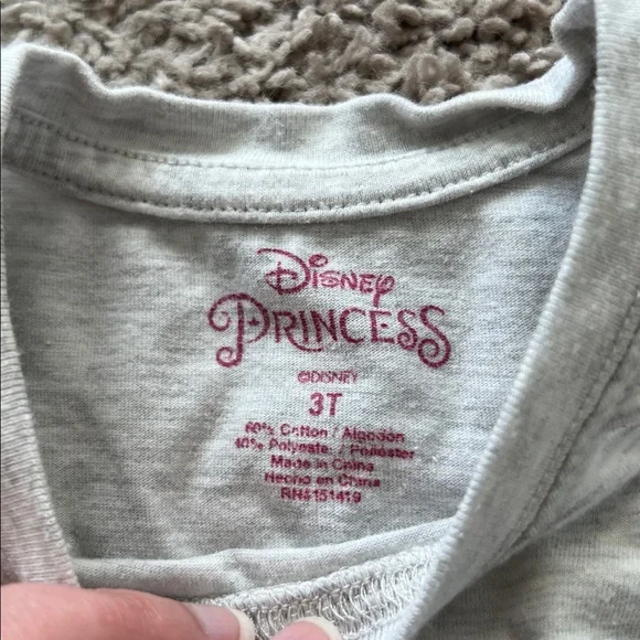 Disney Beauty and the Beast Belle DREAMER Grey Toddler Tshirt - Picture 2 of 3